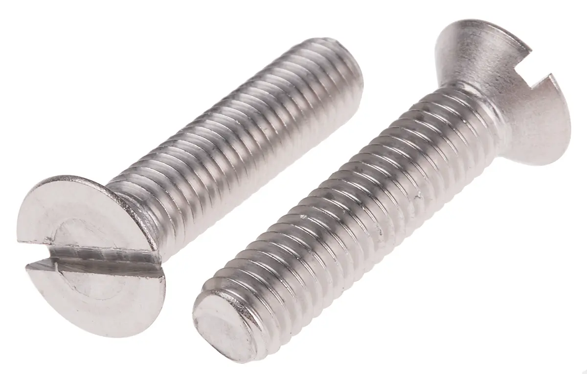 Produktfoto 1 von RS PRO Senkkopf Schlitz Schrauben A2, M8 x 35.0mm Edelstahl