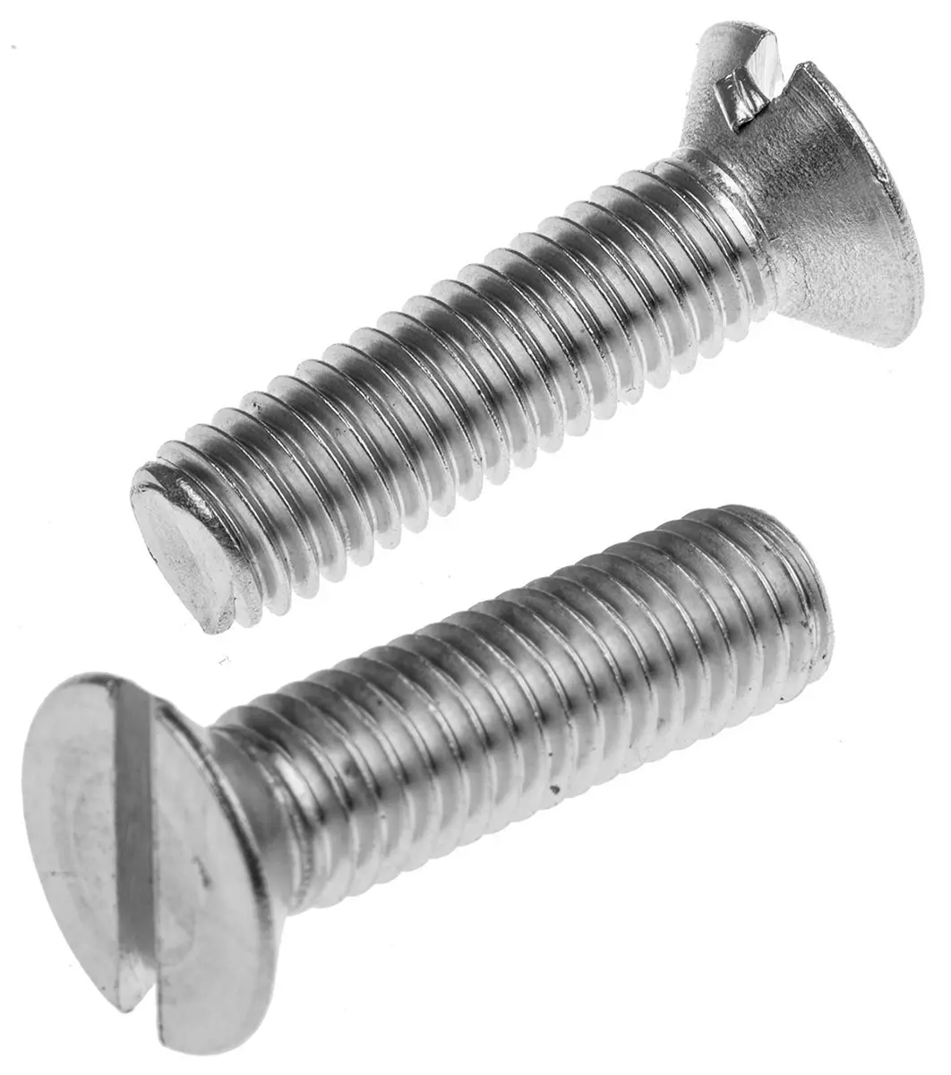 Produktfoto 1 von RS PRO Senkkopf Schlitz Schrauben A2, M8 x 30.0mm Edelstahl