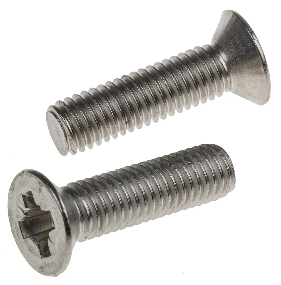 Produktfoto 1 von RS PRO Senkkopf Pozi Schrauben A2, M8 x 30.0mm Edelstahl