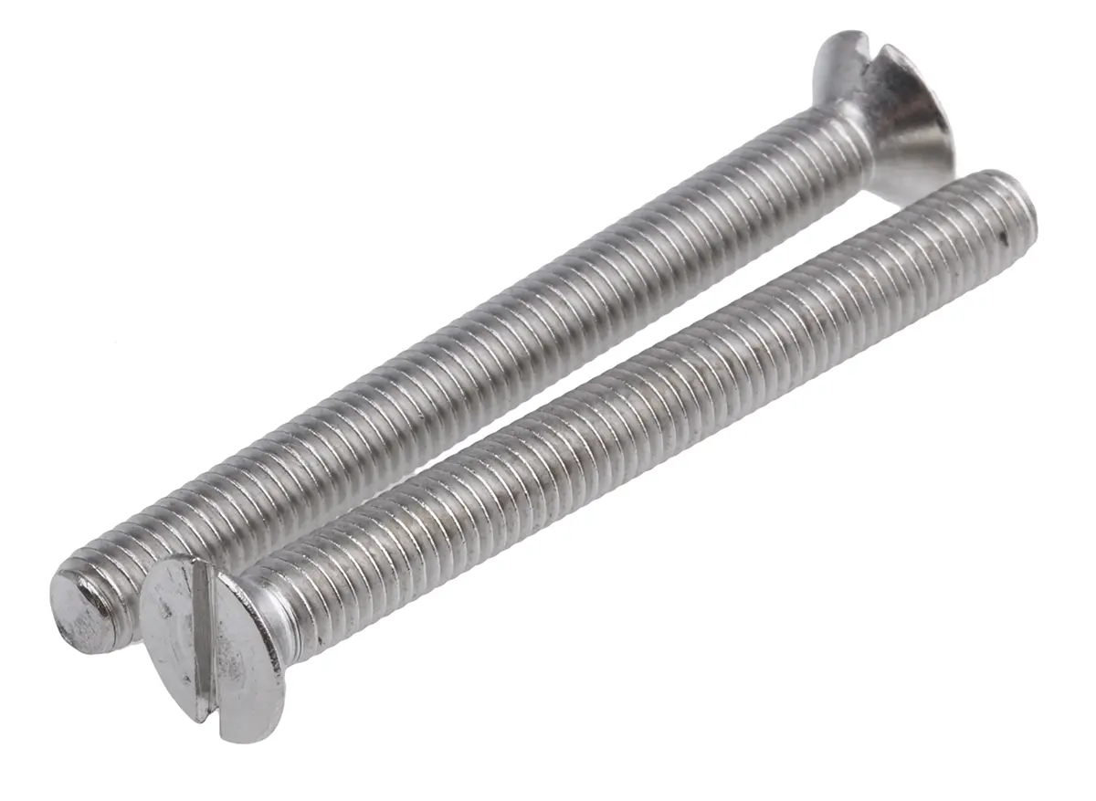 Produktfoto 1 von RS PRO Senkkopf Schlitz Schrauben A4 , M5 x 50.0mm Edelstahl