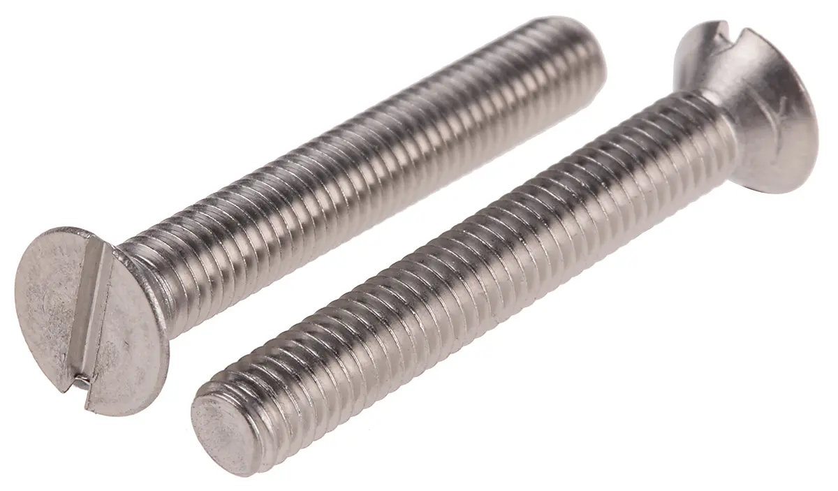 Produktfoto 1 von RS PRO Senkkopf Schlitz Schrauben A4 , M5 x 35.0mm Edelstahl