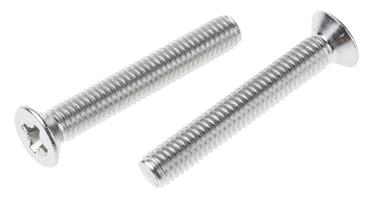 Produktfoto 1 von RS PRO Senkkopf Pozidriv Schrauben A2, M6 x 40.0mm Edelstahl