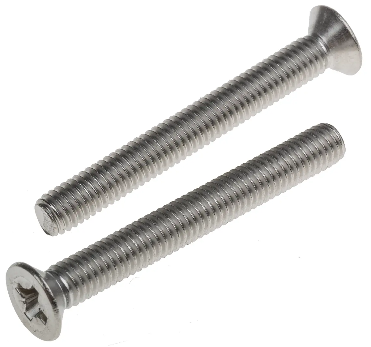 Produktfoto 1 von RS PRO Senkkopf Pozidriv Schrauben A2, M6 x 50.0mm Edelstahl