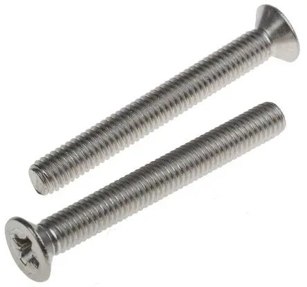 Produktfoto 1 von RS PRO Senkkopf Pozidriv Maschinenschraube Edelstahl 50.0 mm M6