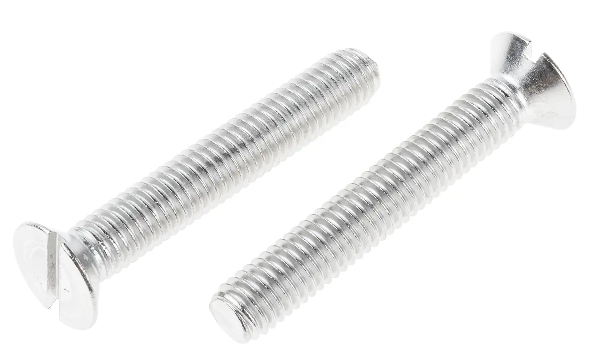 Produktfoto 1 von RS PRO Senkkopf Schlitz Schrauben A4 , M8 x 50.0mm Edelstahl