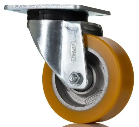 Produktfoto 1 von Tente Drehbar Rolle, Rad ø 100 mm, 300 kg, Ges H. 130 mm, Rad B. 40 mm
