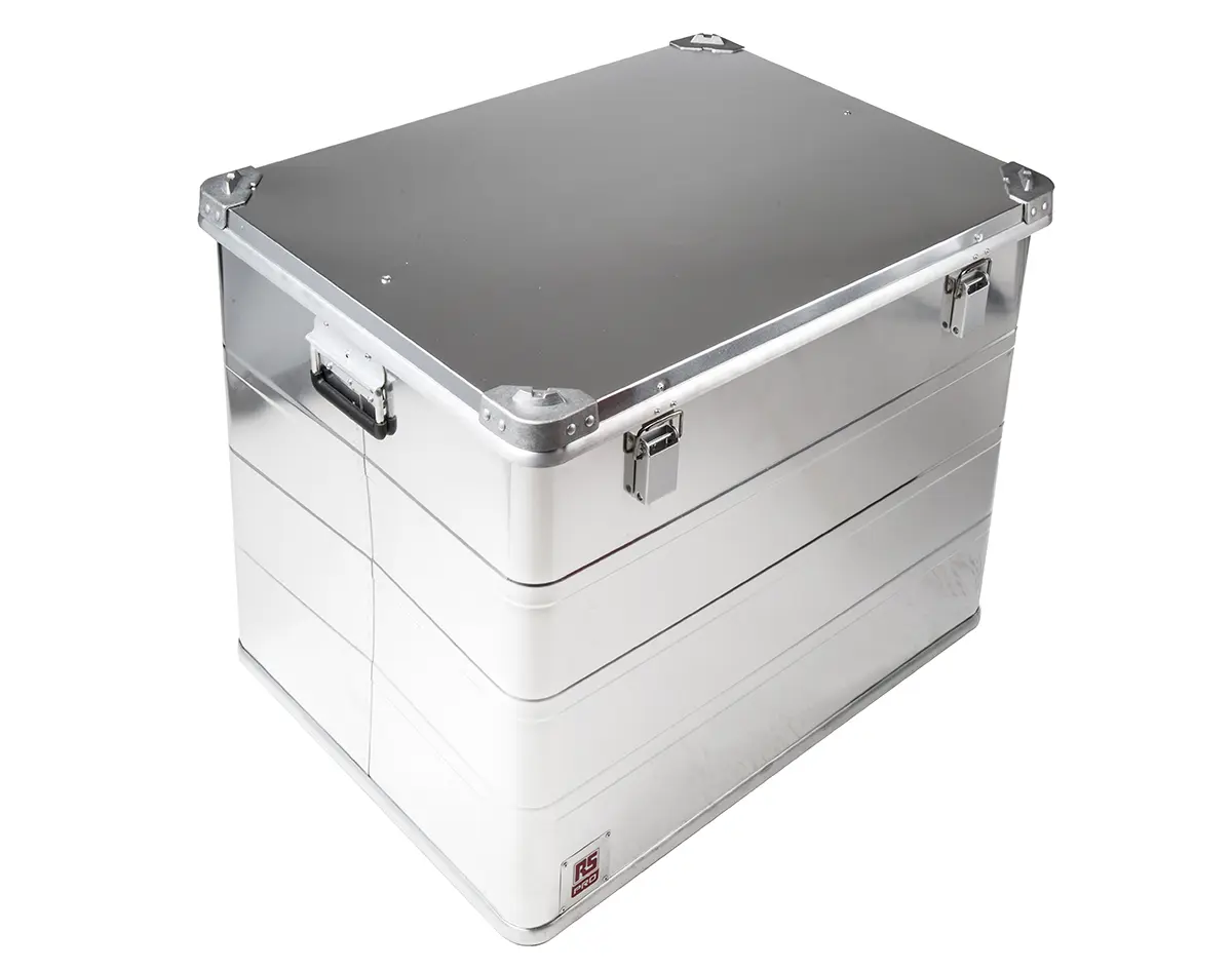 Produktfoto 1 von RS PRO Wasserdicht/Wasserbeständig Aluminium Metall Wasserdicht Transportkoffer Aluminium 585 mm, Außenmaße 780 mm 60 mm