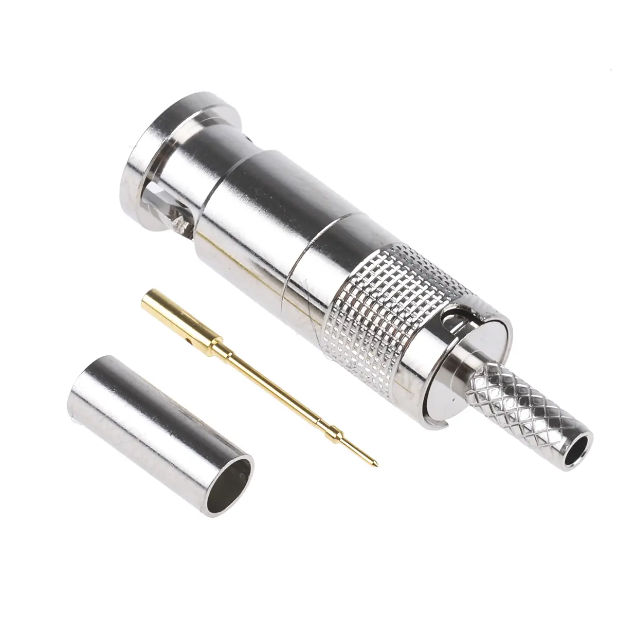 Produktfoto 1 von COAX Connectors BNC Stecker Koaxialsteckverbinder Micro-BNC-Steckverbinder, Kabel, 75 Ω Crimpbefestigung, Standard,