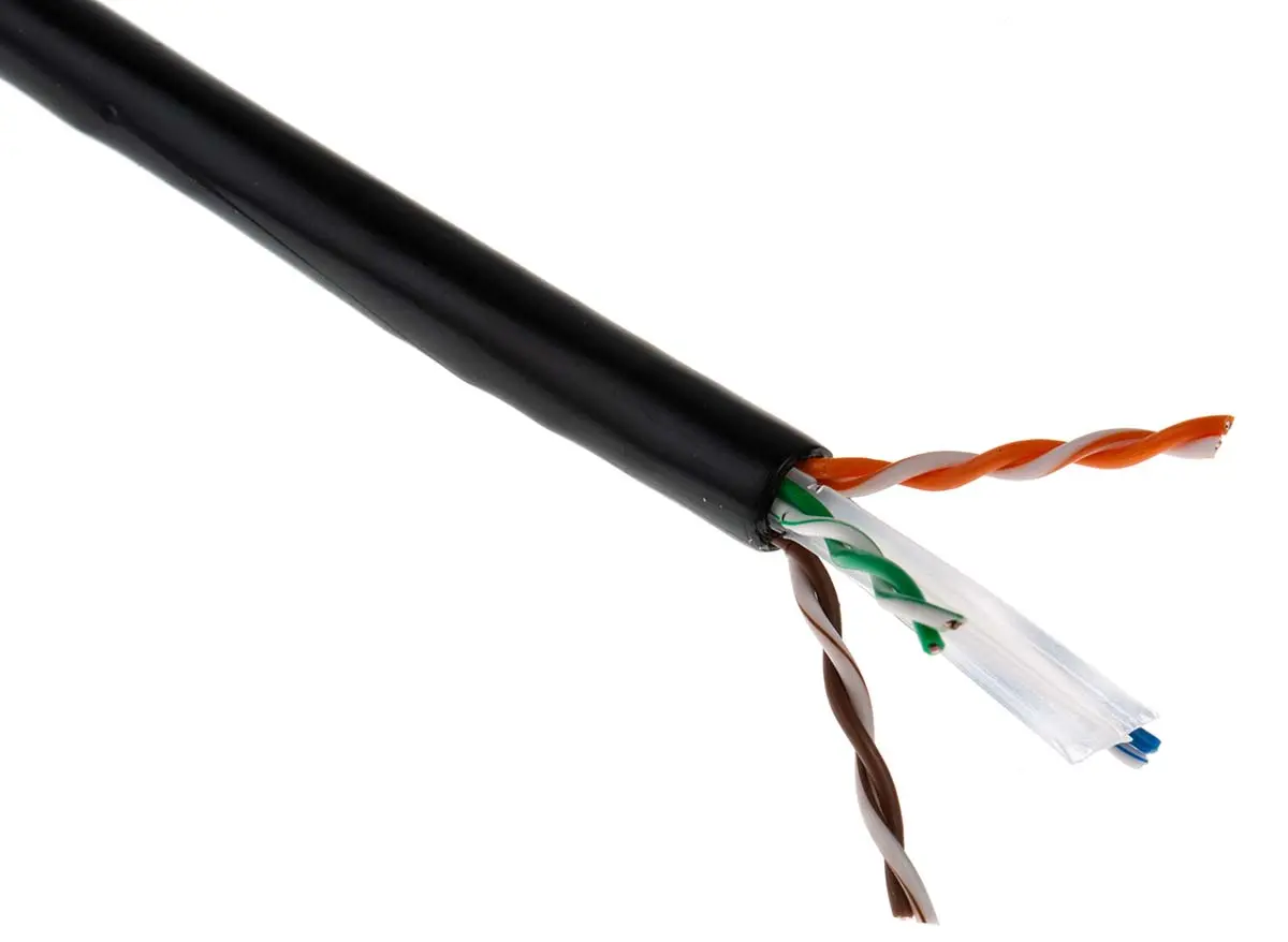 Produktfoto 1 von RS PRO Kat. 6 Ethernet-Kabel, 100 m, Schwarz U/UTP, A Nicht abgeschlossen, B Nicht abgeschlossen, Polyethylen