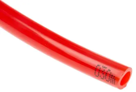 Produktfoto 1 von RS PRO CPU Druckluftrohr Polyurethan Rot 6 mm x 30 m bis 10 bar