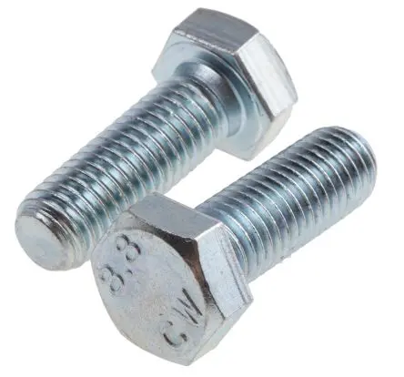 Produktfoto 1 von RS PRO M12 x 35 mm Sechskantschraube, Stahl Glanzzink, DIN 933
