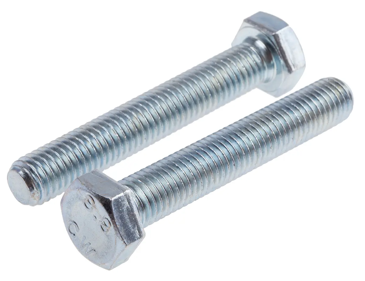 Produktfoto 1 von RS PRO M12 x 1.75 mm Sechskantschraube, Stahl Glanzzink, DIN 933