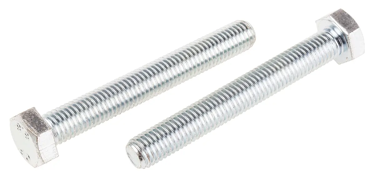 Produktfoto 1 von RS PRO M12 x 1.75 mm Sechskantschraube, Stahl Glanzzink, DIN 933