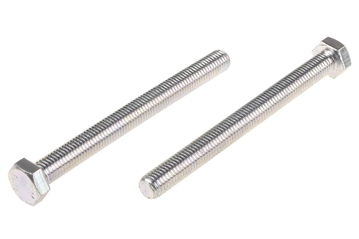 Produktfoto 1 von RS PRO M12 x 1.75 mm Sechskantschraube, Stahl Glanzzink, DIN 933