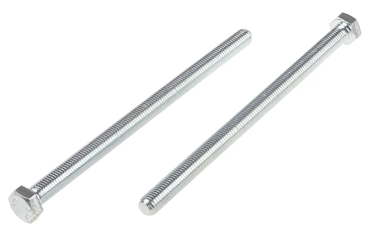 Produktfoto 1 von RS PRO M12 x 1.75 mm Sechskantschraube, Stahl Glanzzink, DIN 933