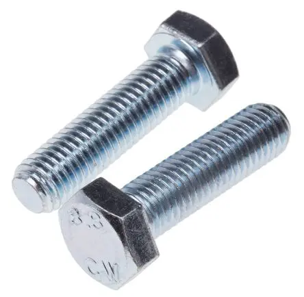 Produktfoto 1 von RS PRO M12 x 45 mm Sechskantschraube, Stahl Glanzzink, DIN 933