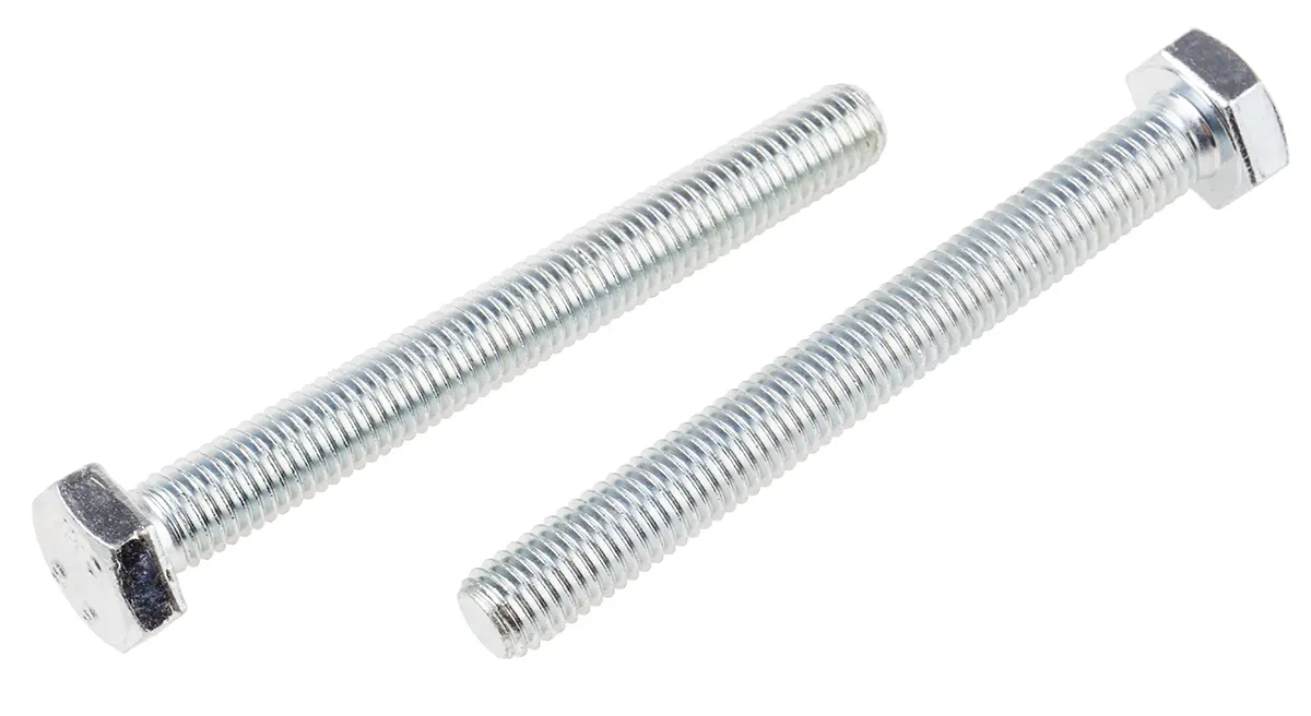 Produktfoto 1 von RS PRO M10 x 90 mm Sechskantschraube, Stahl Glanzzink, DIN 933