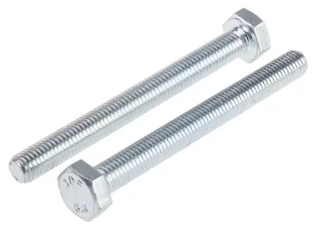 Produktfoto 1 von RS PRO M10 x 100 mm Sechskantschraube, Stahl Glanzzink, DIN 933