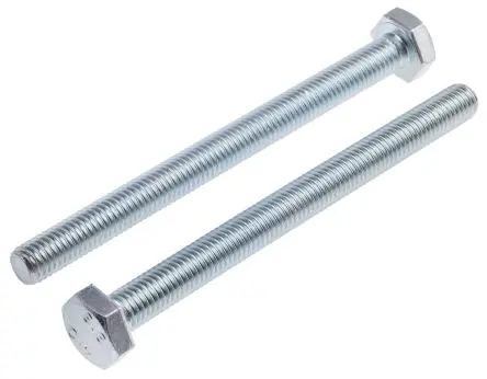 Produktfoto 1 von RS PRO M10 x 120 mm Sechskantschraube, Stahl Glanzzink, DIN 933