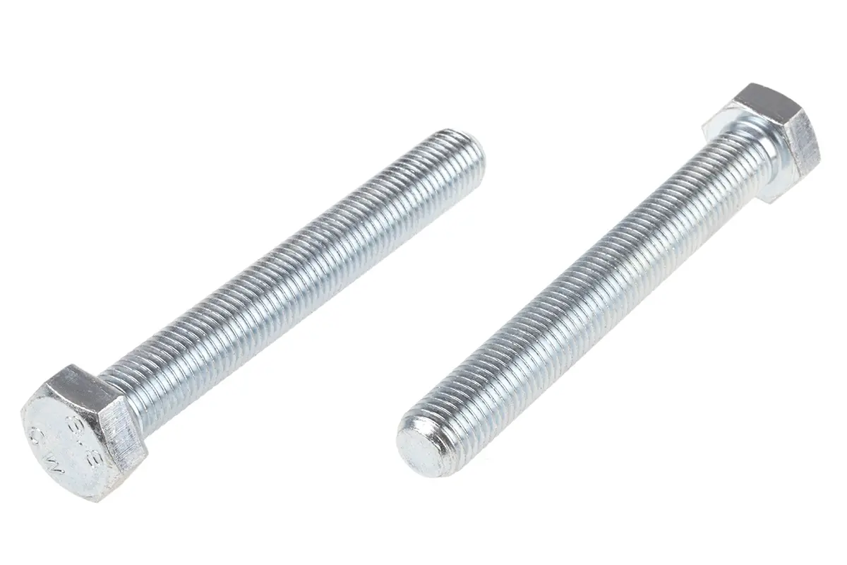 Produktfoto 1 von RS PRO M16 x 2.0 mm Sechskantschraube, Stahl Glanzzink, DIN 933
