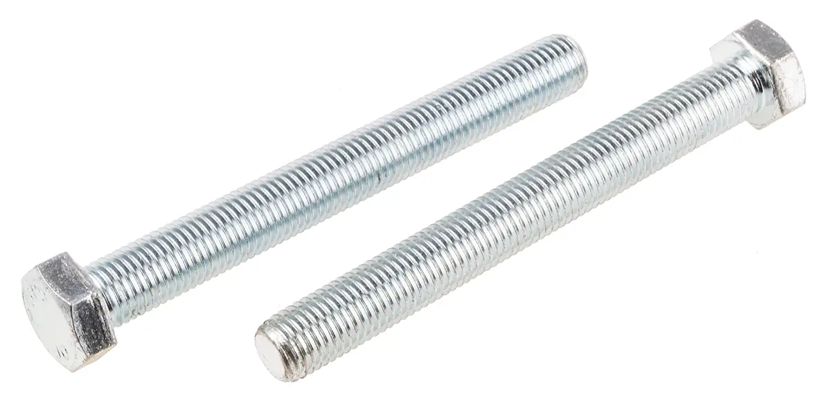 Produktfoto 1 von RS PRO M16 x 2.0 mm Sechskantschraube, Stahl Glanzzink, DIN 933