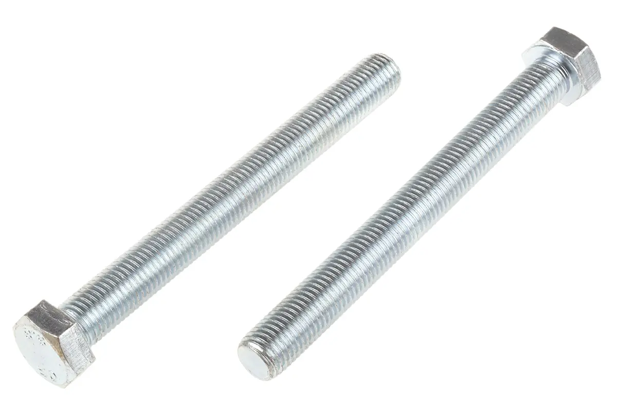 Produktfoto 1 von RS PRO M16 x 2.0 mm Sechskantschraube, Stahl Glanzzink, DIN 933