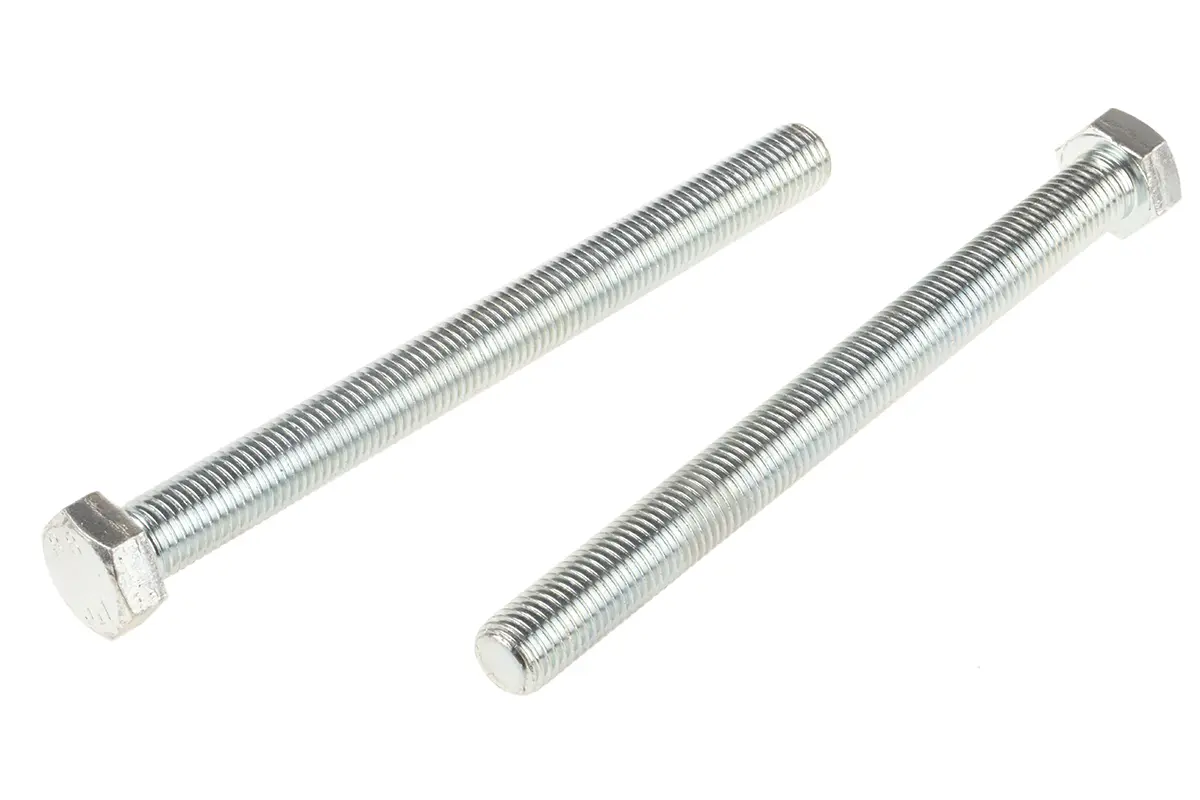 Produktfoto 1 von RS PRO M16 x 2.0 mm Sechskantschraube, Stahl Glanzzink, DIN 933