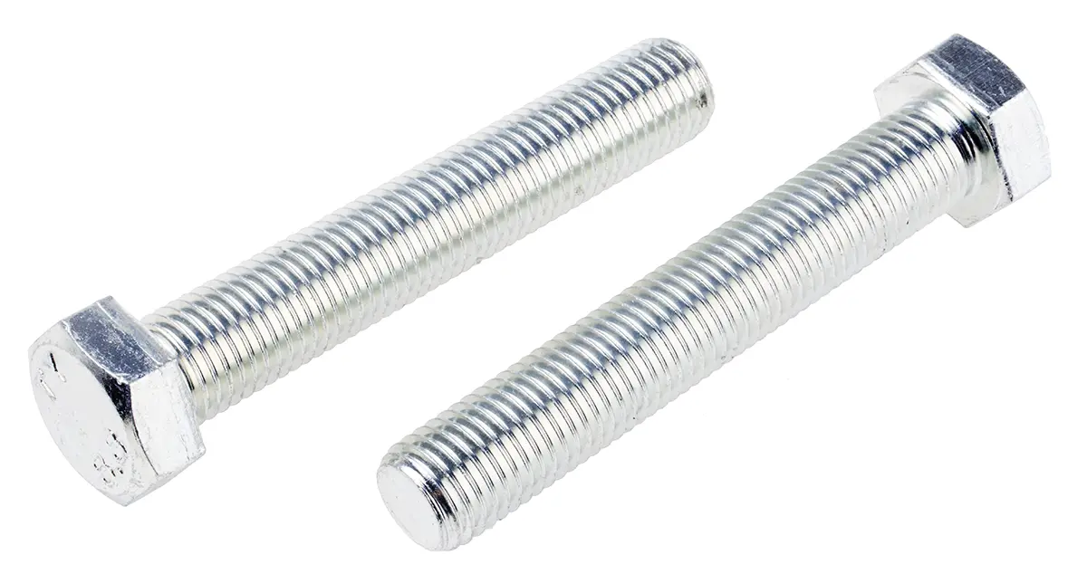 Produktfoto 1 von RS PRO M20 x 2.50 mm Sechskantschraube, Stahl Glanzzink, DIN 933