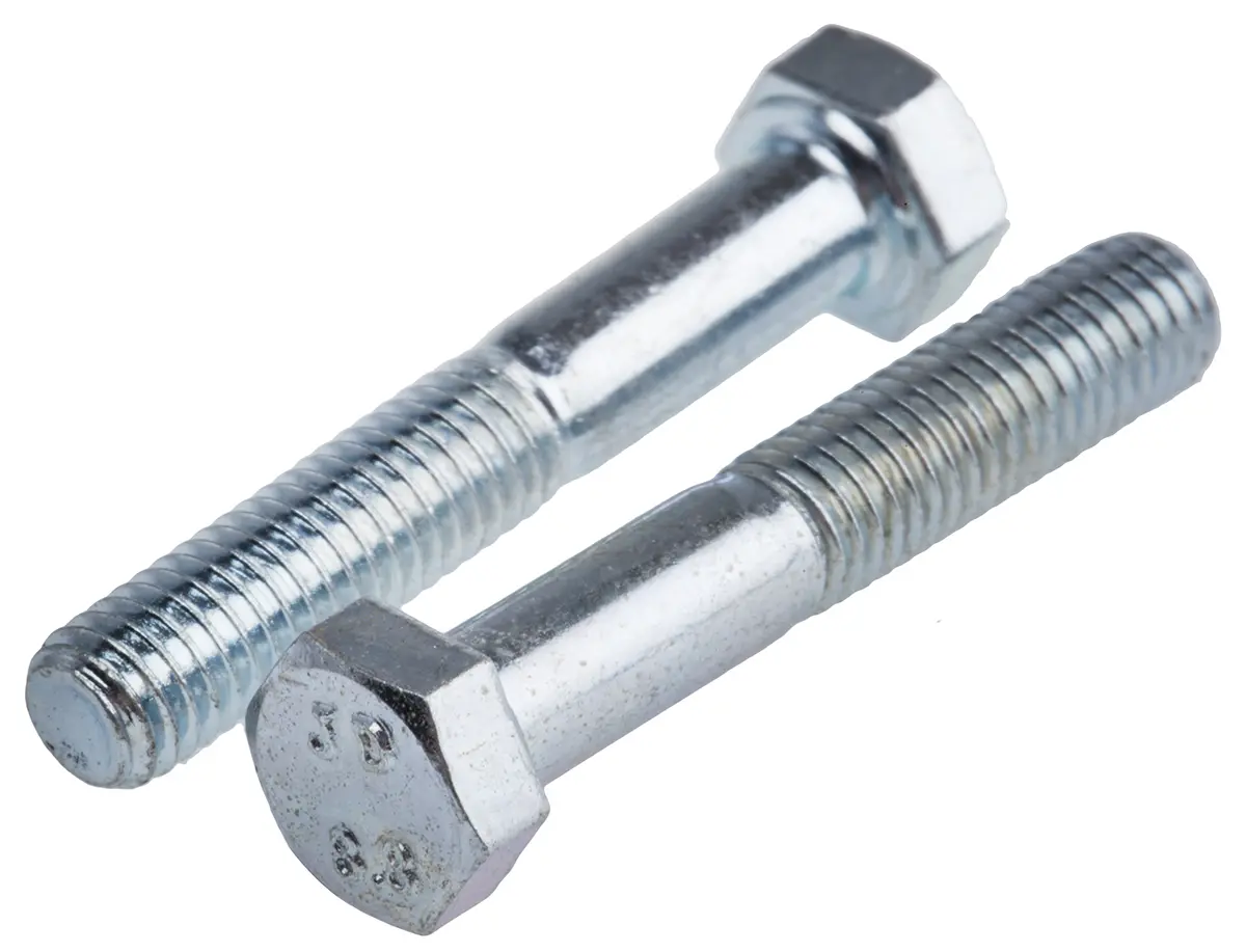 Produktfoto 1 von RS PRO M5 x 0.80 mm Sechskantschraube, Stahl Glanzzink, DIN 931