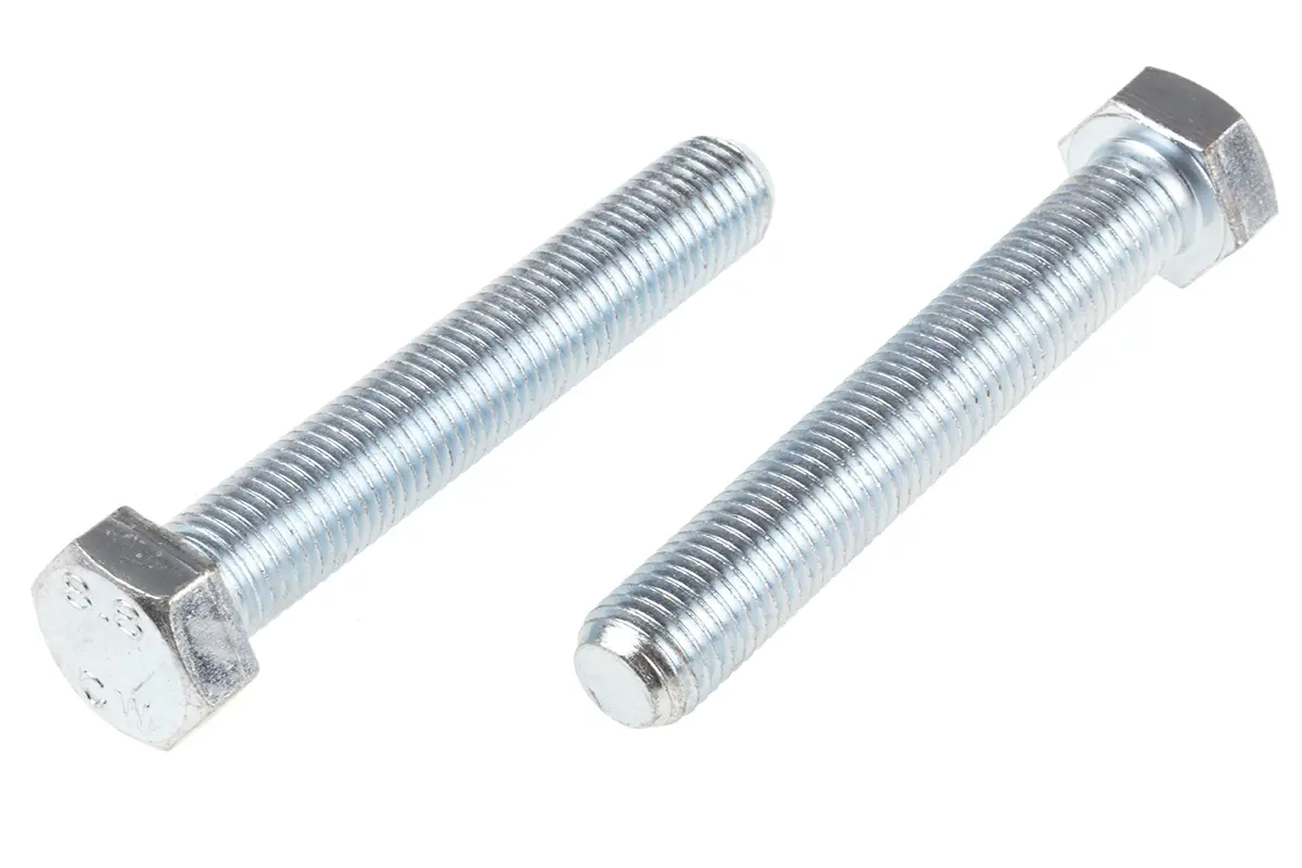 Produktfoto 1 von RS PRO M16 x 2.0 mm Sechskantschraube, Stahl Glanzzink, DIN 933