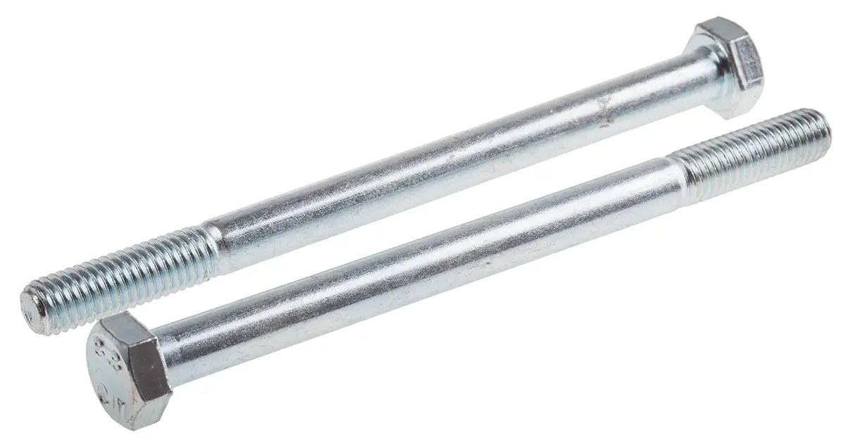 Produktfoto 1 von RS PRO M8 x 110 mm Sechskantschraube, Stahl Glanzzink, DIN 931