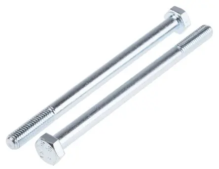 Produktfoto 1 von RS PRO M8 x 120 mm Sechskantschraube, Stahl Glanzzink, DIN 931