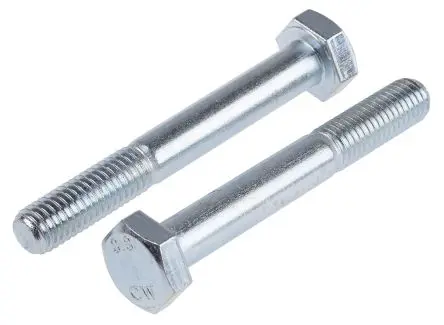 Produktfoto 1 von RS PRO M10 x 75 mm Sechskantschraube, Stahl Glanzzink, DIN 931