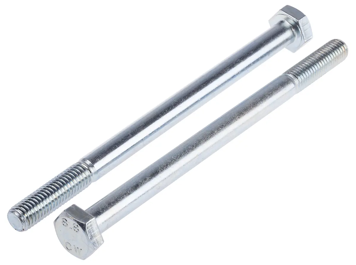 RS PRO M10 x 150 mm Sechskantschraube, Stahl Glanzzink, DIN 931