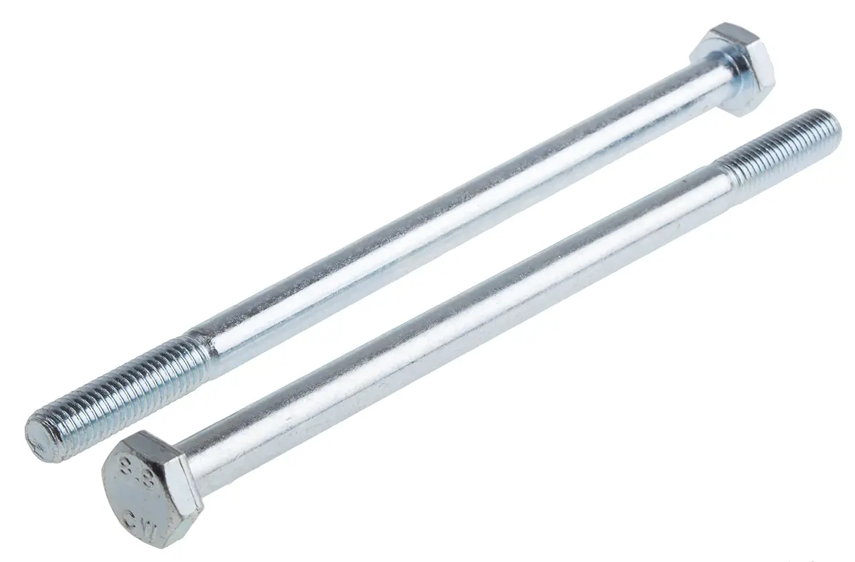 RS PRO M10 x 1.50 mm Sechskantschraube, Stahl Glanzzink, DIN 931