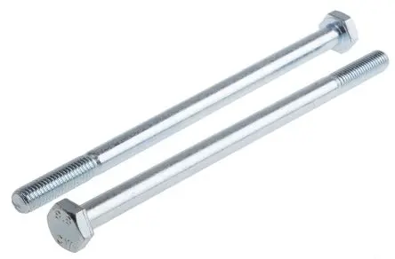 Produktfoto 1 von RS PRO M10 x 180 mm Sechskantschraube, Stahl Glanzzink, DIN 931