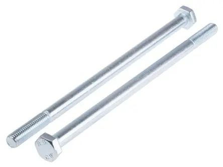 Produktfoto 1 von RS PRO M10 x 200 mm Sechskantschraube, Stahl Glanzzink, DIN 931