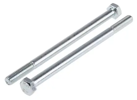 Produktfoto 1 von RS PRO M6 x 100 mm Sechskantschraube, Stahl Glanzzink, DIN 931