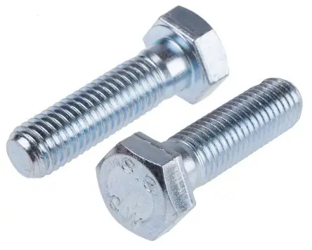 Produktfoto 1 von RS PRO M14 x 50 mm Sechskantschraube, Stahl Glanzzink, DIN 931