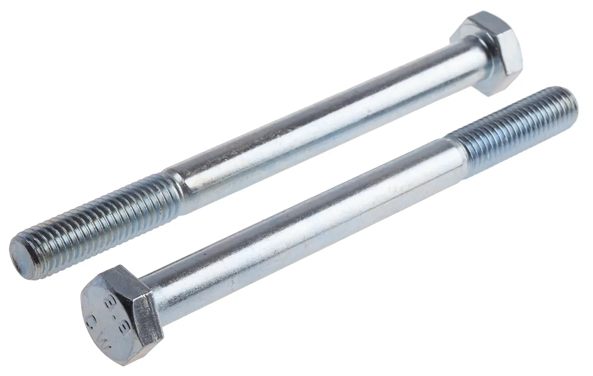 RS PRO Metrisch x 2.0 mm Sechskantschraube, Stahl Glanzzink, DIN 931