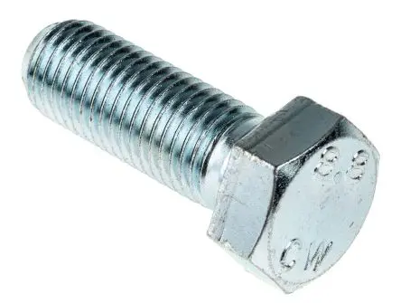 Produktfoto 1 von RS PRO M16 x 45 mm Sechskantschraube, Stahl Glanzzink, DIN 931