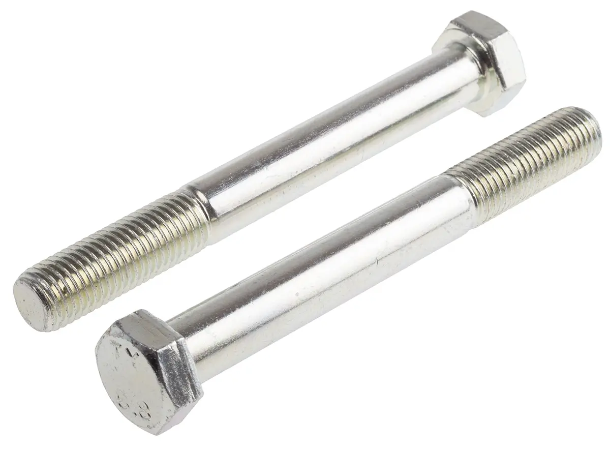 Produktfoto 1 von RS PRO M16 x 2.0 mm Sechskantschraube, Stahl Glanzzink, DIN 931