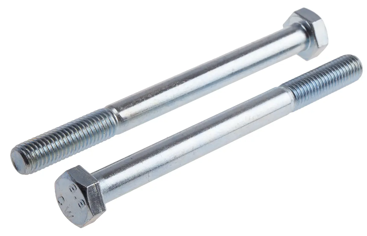 RS PRO M12 x 1.75 mm Sechskantschraube, Stahl Glanzzink, DIN 931