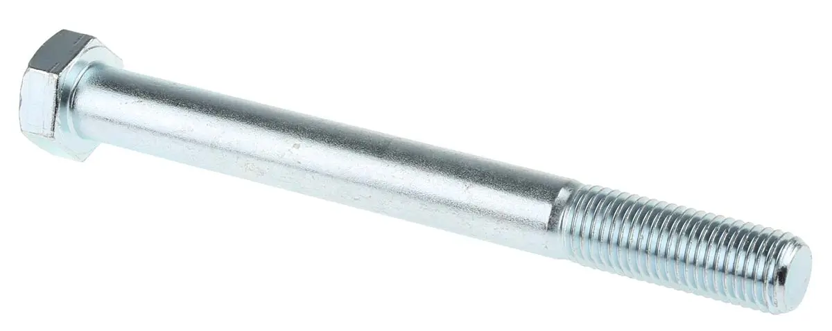 Produktfoto 1 von RS PRO M20 x 2.50 mm Sechskantschraube, Stahl Glanzzink, DIN 931