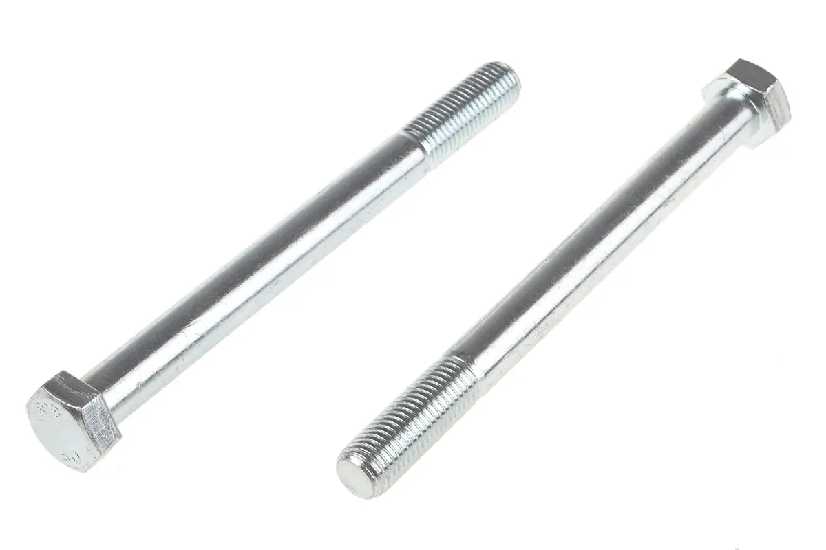 Produktfoto 1 von RS PRO M16 x 2.0 mm Sechskantschraube, Stahl Glanzzink, DIN 931