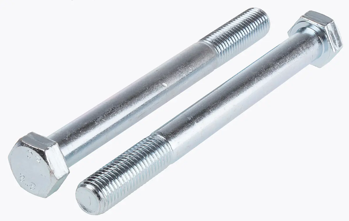 Produktfoto 1 von RS PRO M16 x 2.0 mm Sechskantschraube, Stahl Glanzzink, DIN 931