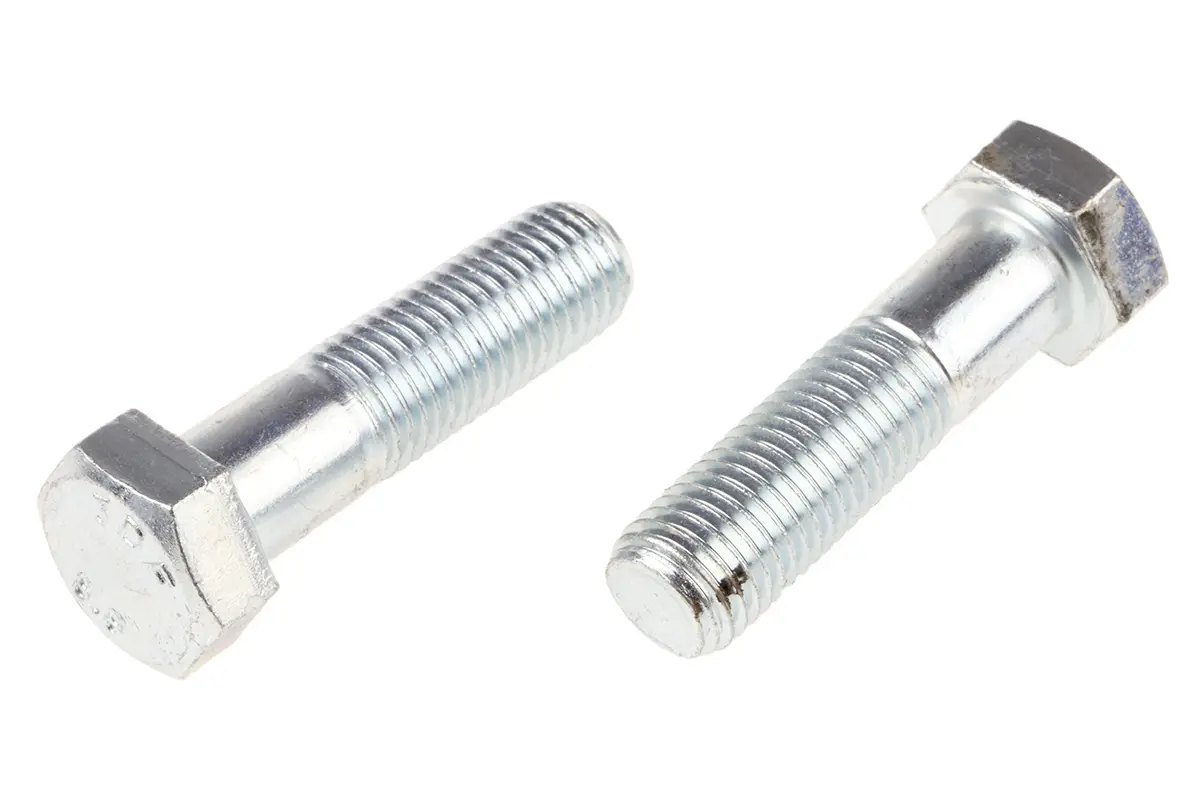 Produktfoto 1 von RS PRO M16 x 2.50 mm Sechskantschraube, Stahl Glanzzink, DIN 931