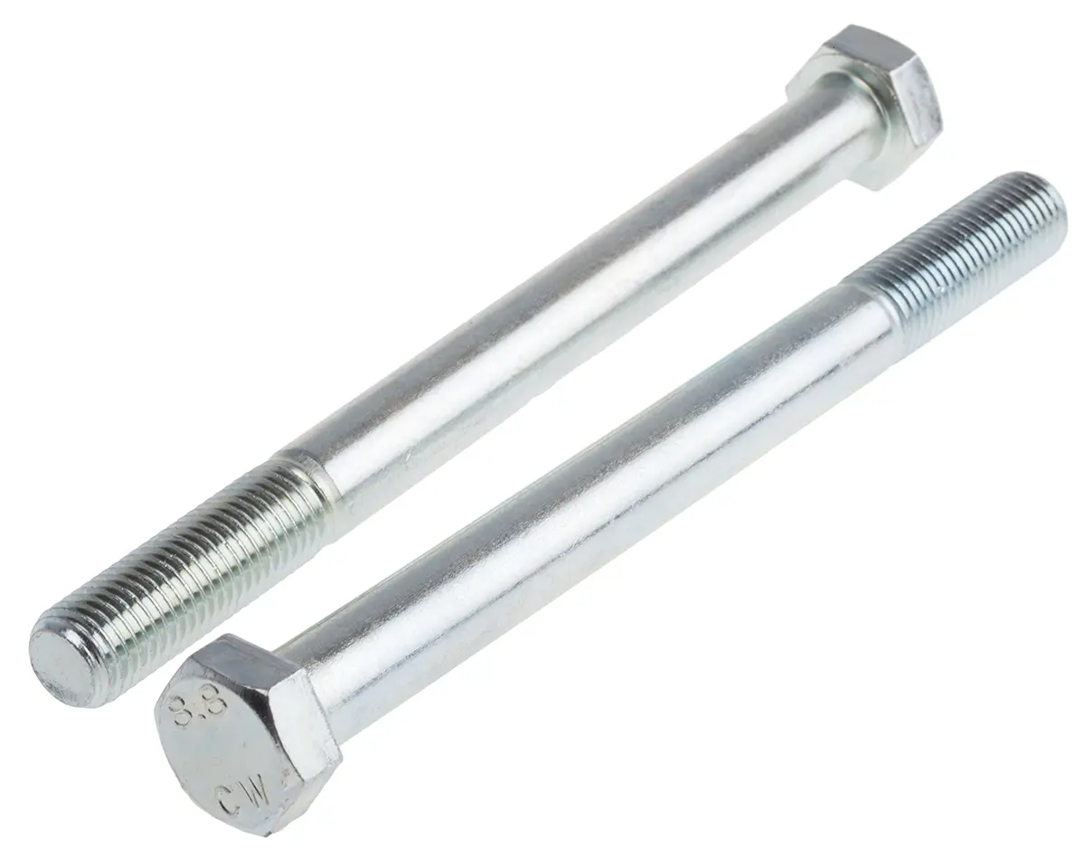 Produktfoto 1 von RS PRO M16 x 2.0 mm Sechskantschraube, Stahl Glanzzink, DIN 931
