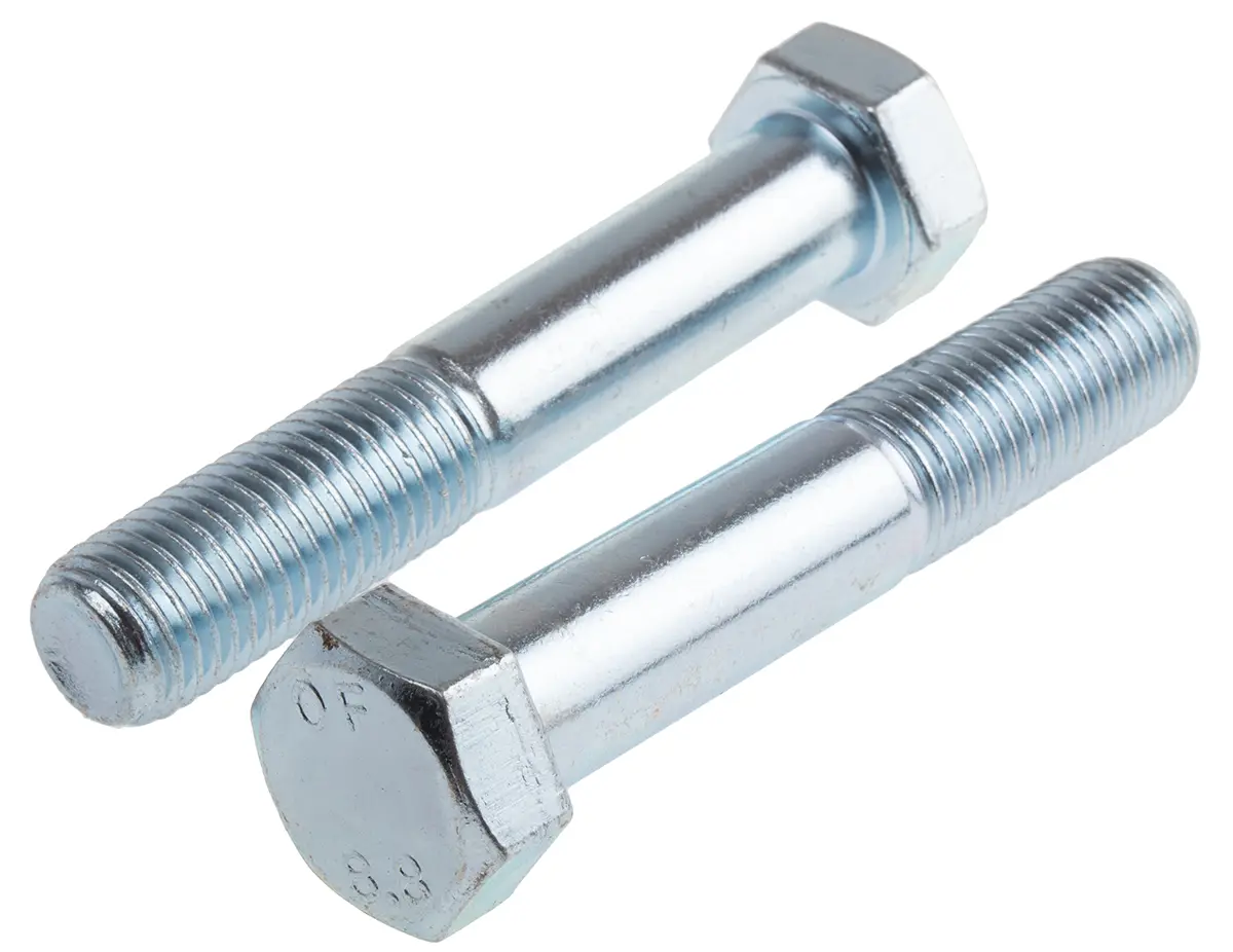 RS PRO M20 x 2.50 mm Sechskantschraube, Stahl Glanzzink, DIN 931
