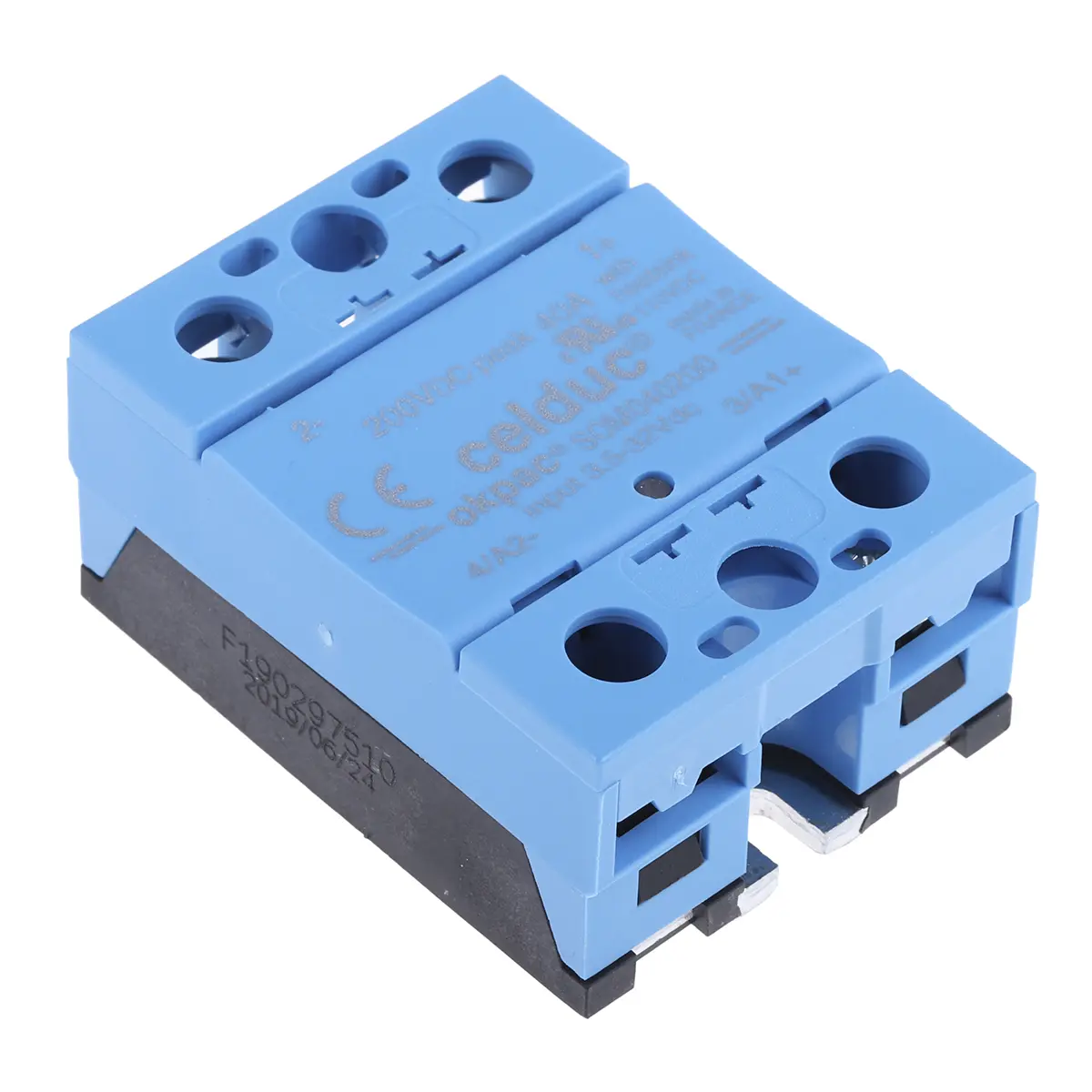 Produktfoto 1 von Celduc DIN-Hutschiene Halbleiterausgang, SPST 110 V 32V / 40 A